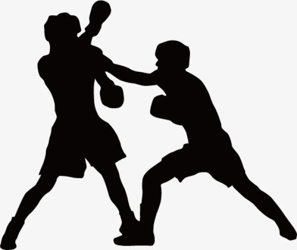 Боксерская груша силуэт