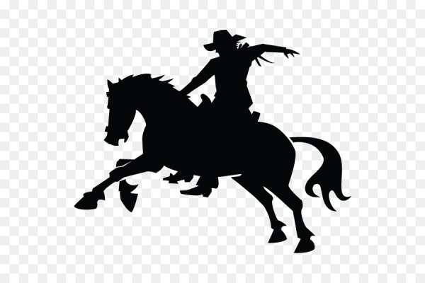 Ковбой на родео вектор