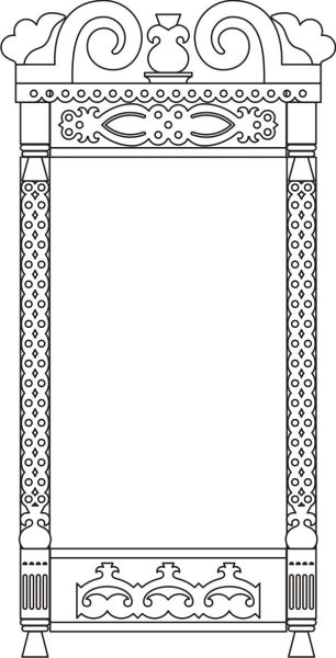 Орнамент для наличника на окна