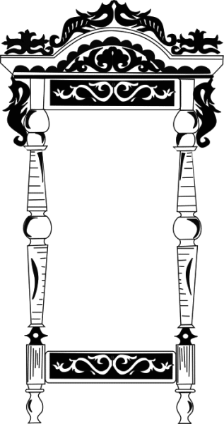 Узор наличник вектор