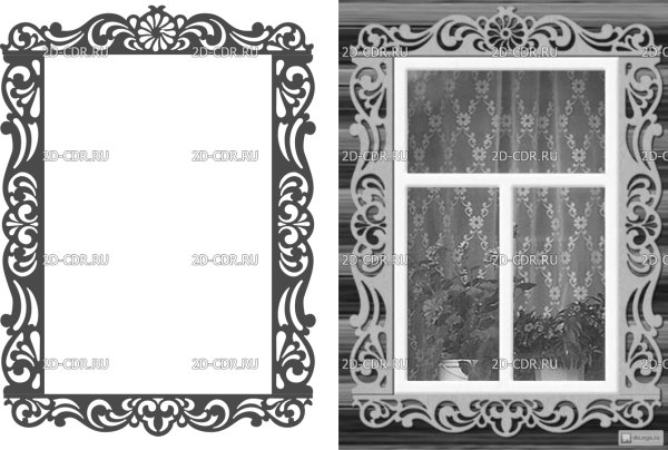 Макеты наличников на окна