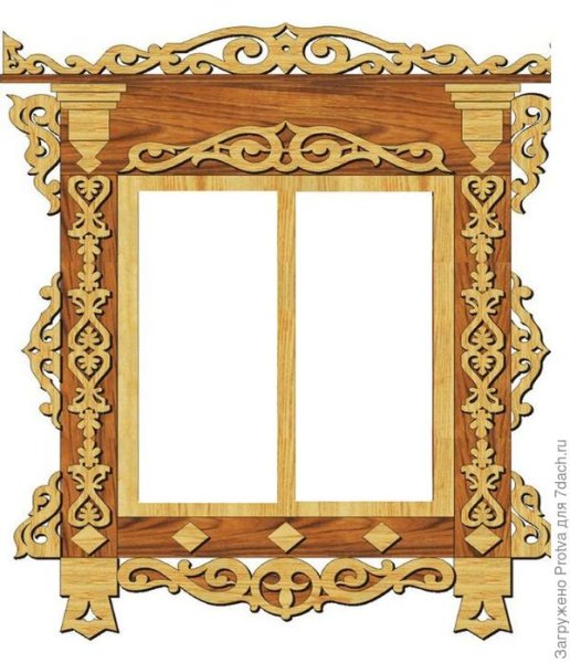Узоры на рамах окон