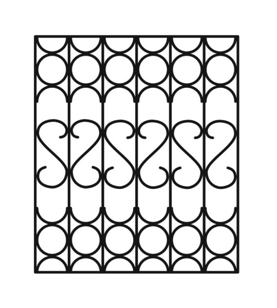 Решетка нарисованная