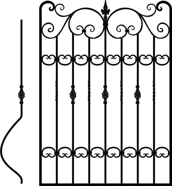 Кованые решетки эскизы