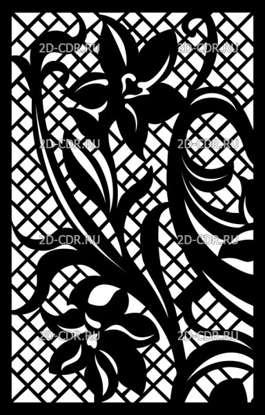 Решетка узор листья вектор