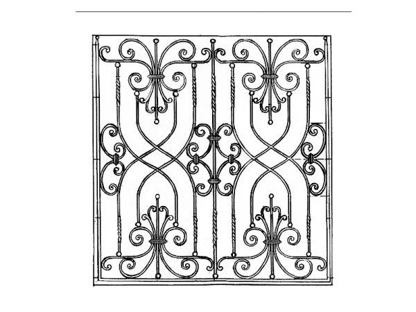 Кованые решетки эскизы