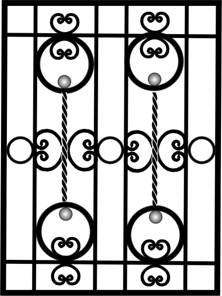 Решетки из кованных элементов