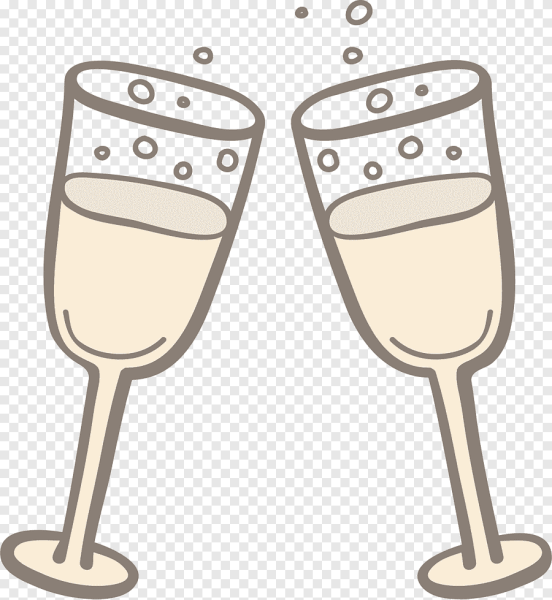 Шампанское бокалы вектор