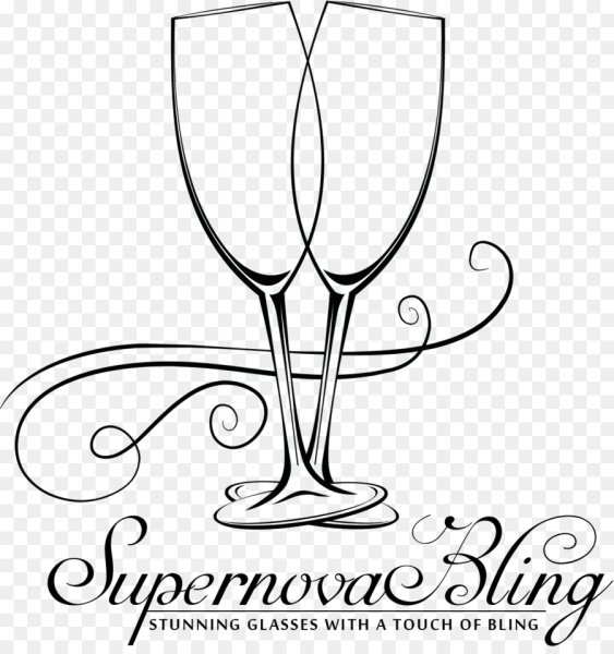 Очертания бокалов шампанского