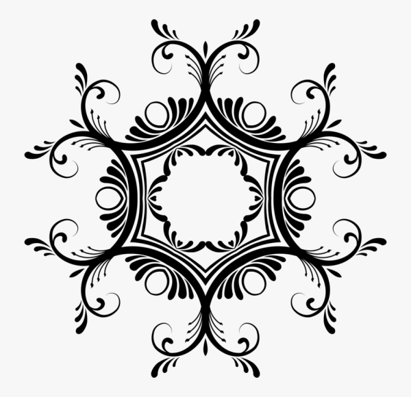 Красивый орнамент в круге