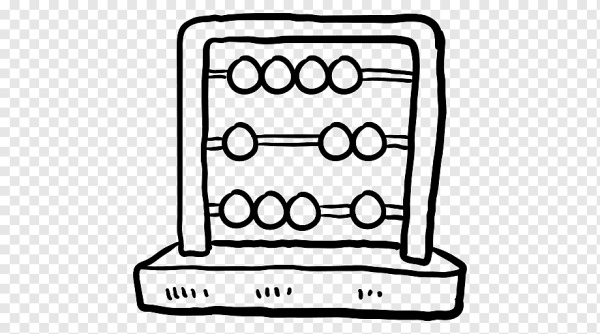 Счеты раскраска