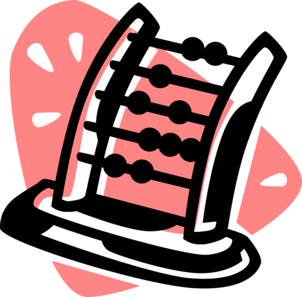 Мужчина со счетами значок