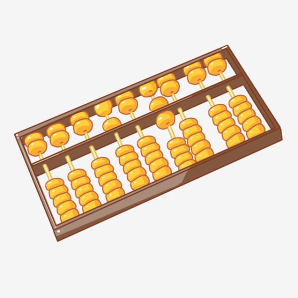 Счёты деревянные вектор