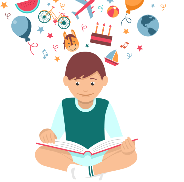 Мультяшные дети школьники