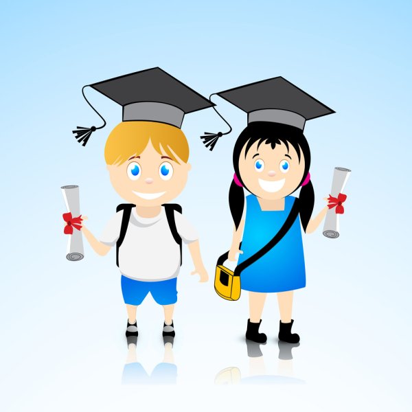 Персонажи мальчик и девочка