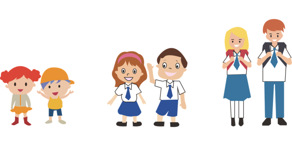 Школьники мультяшные