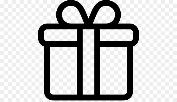 Векторный значок подарок