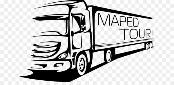 Грузовик черно белый