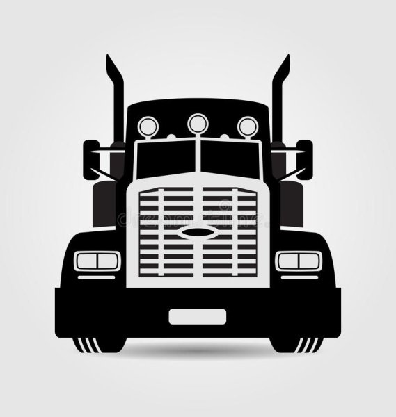 Силуэт тягача