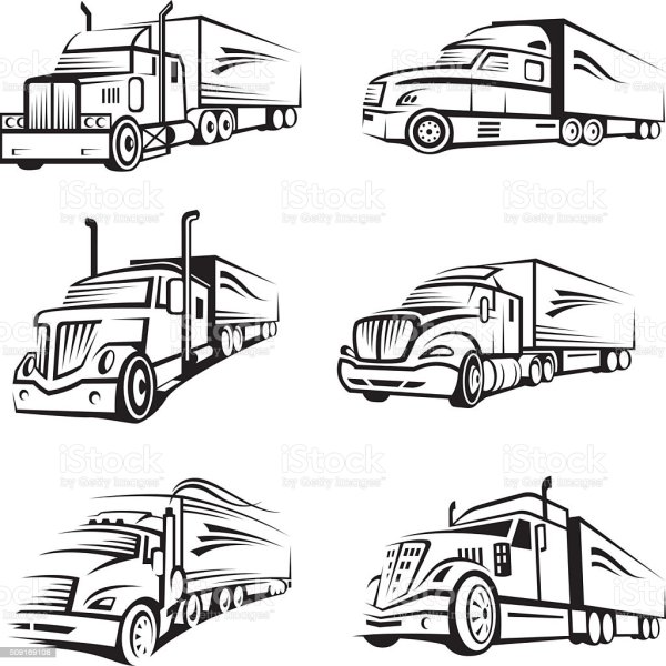Векторная Графика автомобили грузовые
