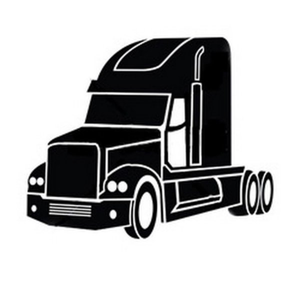 Силуэт тягача