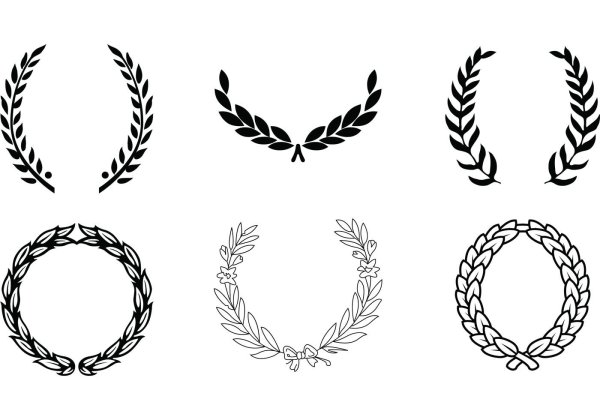 Векторные лавровые венки