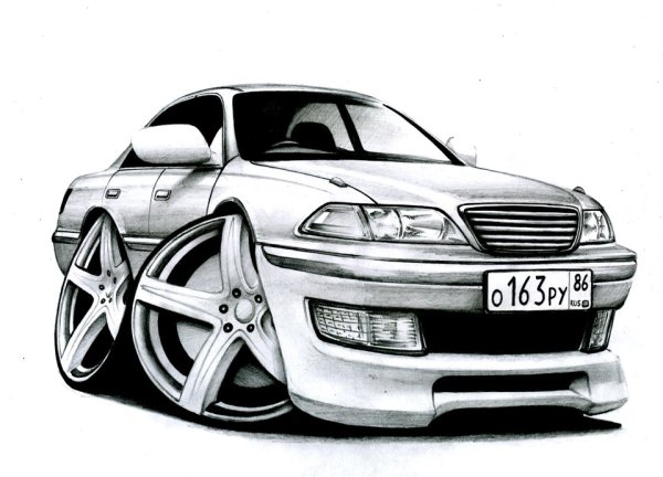 Toyota Chaser 100 рисунок
