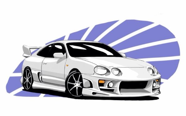 Тойота Селика рисовать