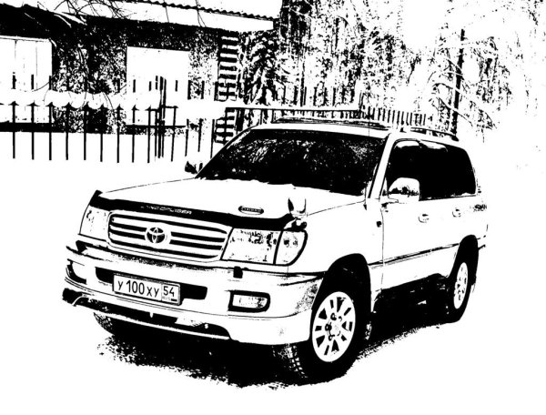 Toyota Land Cruiser 100 vector