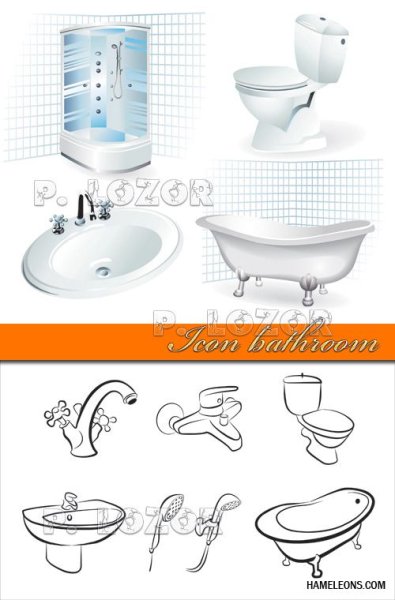 Ванная туалет клипарт