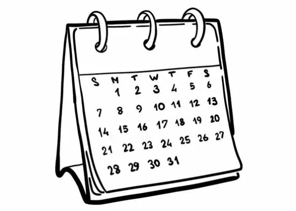 Календарь без фона