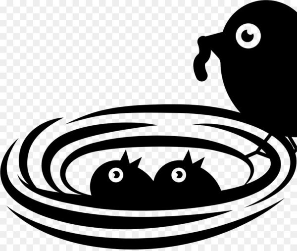 Гнездо силуэт