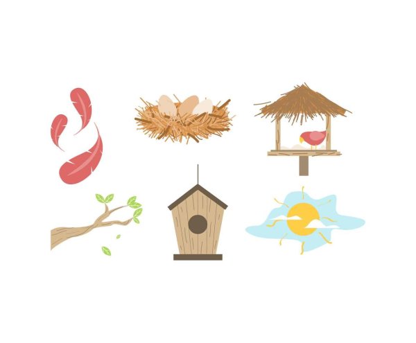 Гнездо вектор