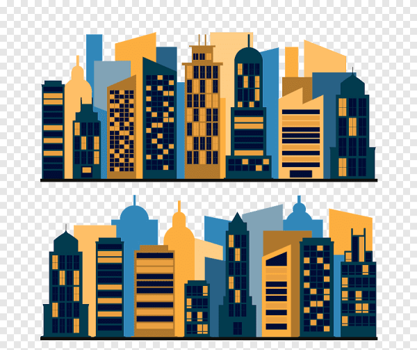 Силуэт многоэтажек