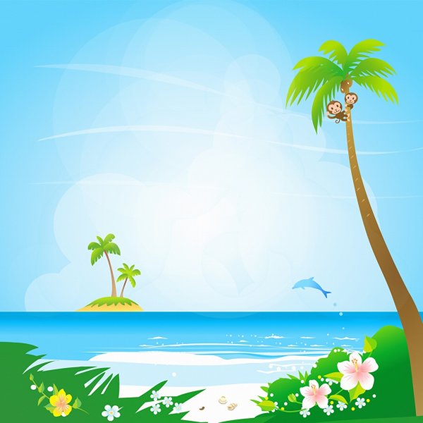 Пляж пальмы