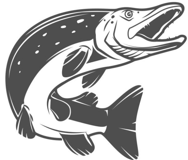 Стилизованная щука