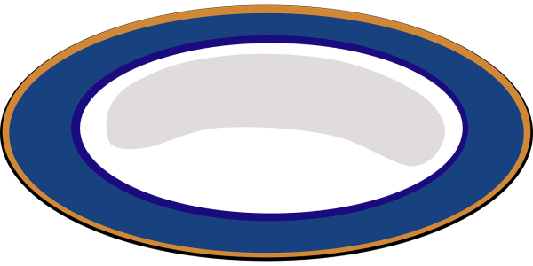 Векторная тарелка