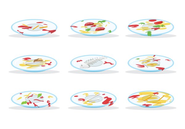 Векторная тарелка