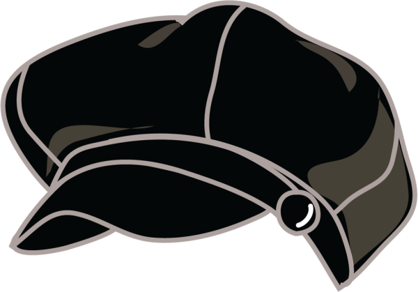 Шляпа художника на прозрачном фоне