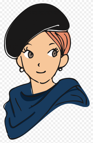 Берет нарисованный