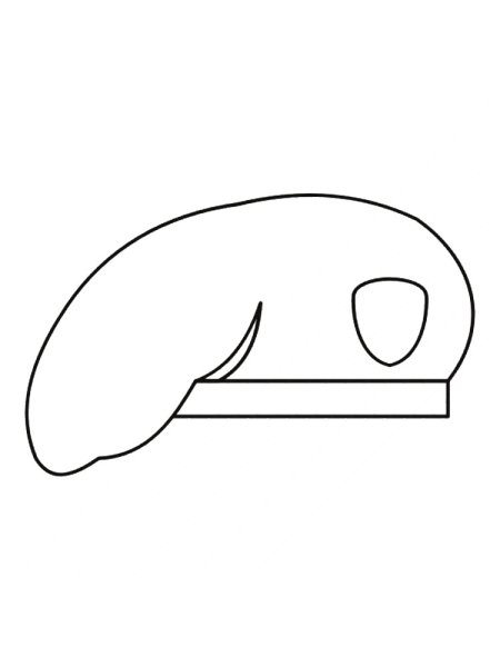 Берет нарисованный