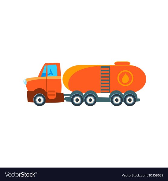 Бензовоз мультяшный