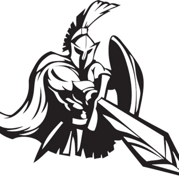 Спартанец черно белый