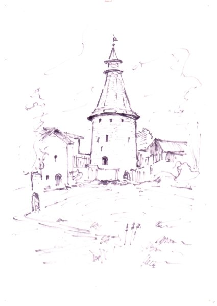 Псковский Кремль раскраска