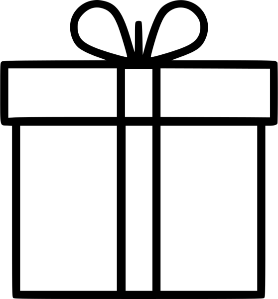 Подарочная коробка схематично