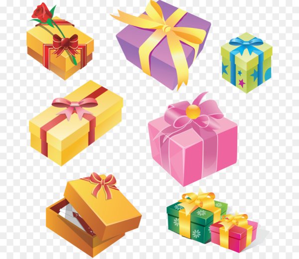 Подарочная коробка вектор