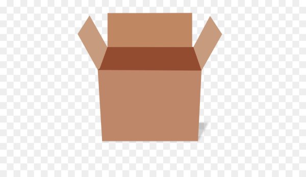 Картонная коробка спереди