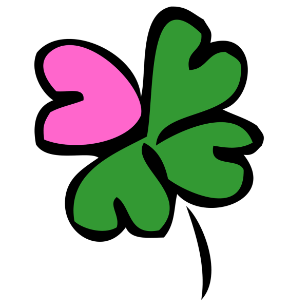 Розовый Клевер четырехлистный