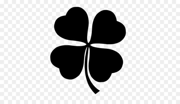 Чёрный Клевер четырехлистный чёрный Клевер