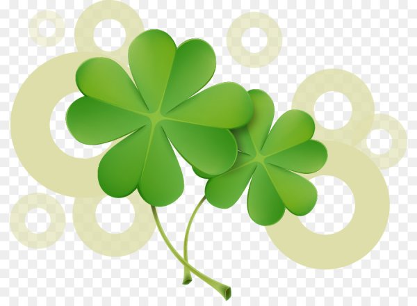Прозрачный четырёхлистный Клевер